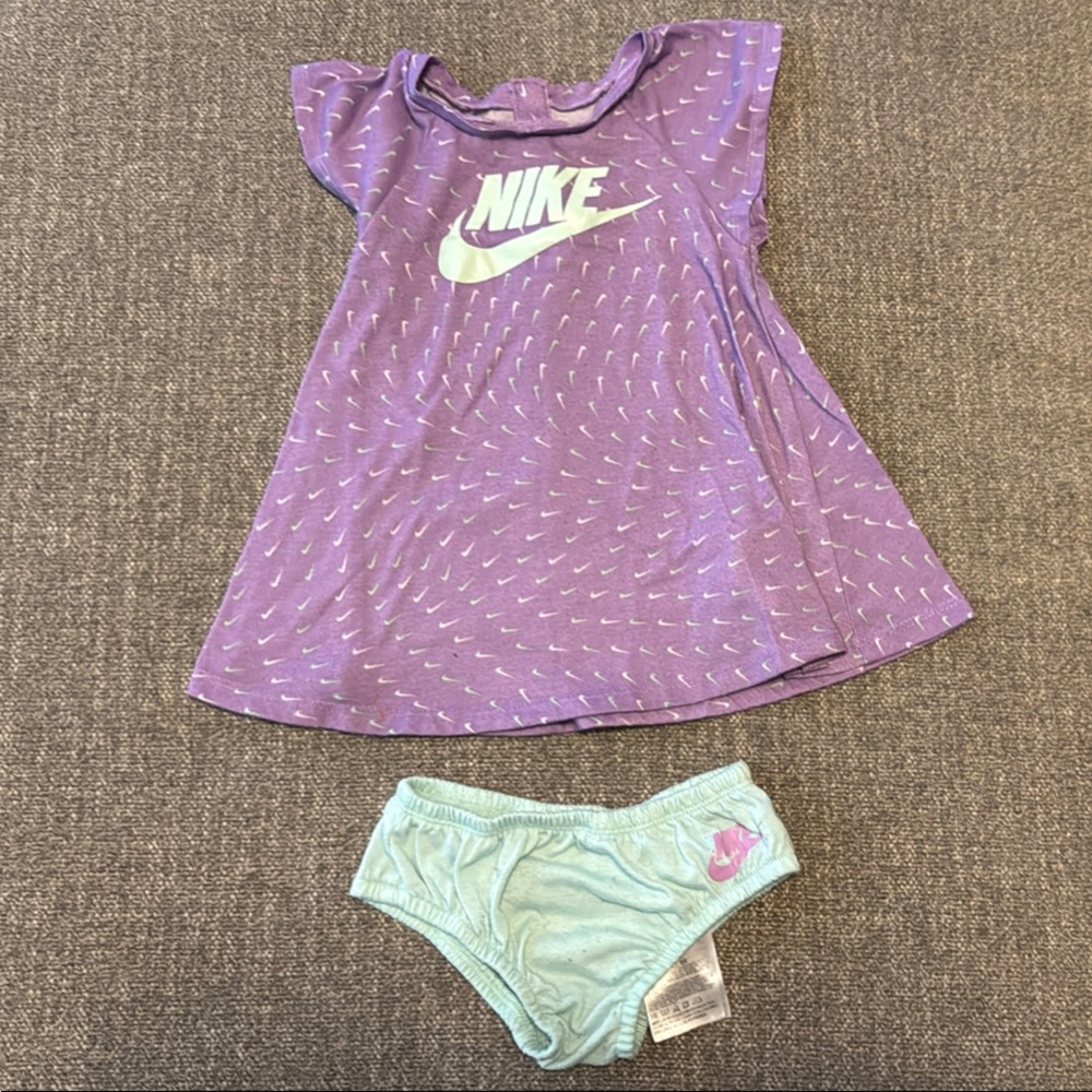 Nike Purple and Blue Pajama Set